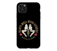 Carcasa para iPhone 11 Pro MAX Juega Bien con Otras Parejas Swinger al revés piña