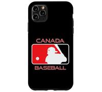 Carcasa para iPhone 11 Pro MAX Jugador de béisbol Canadiense Bandera Canadiense Arce Tierra Herencia Lata