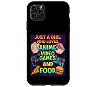Carcasa para iPhone 11 Pro MAX Just A Girl Who Loves Anime Video Games and Food Gaming