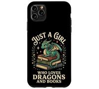 Carcasa para iPhone 11 Pro MAX Just A Girl Who Loves Dragons and Books Lector De Fantasía