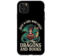 Carcasa para iPhone 11 Pro MAX Just A Girl Who Loves Dragons and Books Lector De Fantasía
