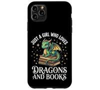 Carcasa para iPhone 11 Pro MAX Just A Girl Who Loves Dragons and Books Lector De Fantasía