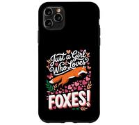 Carcasa para iPhone 11 Pro MAX Just a Girl Who Loves Foxes! Sweet Woodland Wildlife