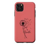 Carcasa para iPhone 11 Pro MAX Just Breathe Dandelion Butterfly Inspirational Boho Floral