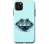 Carcasa para iPhone 11 Pro MAX Just Chillin ’Gator - Minimal Alligator Eyes Afloat