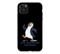Carcasa para iPhone 11 Pro MAX Just Waddling Through Cute Penguin Cartoon
