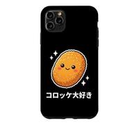 Carcasa para iPhone 11 Pro MAX Kawaii Japonés Korokke Lover Crujiente Croqueta Comida Arte