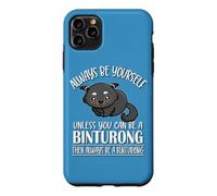 Carcasa para iPhone 11 Pro MAX Kawaii Kids Girls Boys Always Be Yourself Binturong Lover
