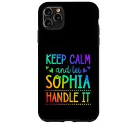 Carcasa para iPhone 11 Pro MAX Keep Calm and Let Sophia Handle It Chill Nombre