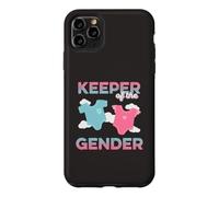 Carcasa para iPhone 11 Pro MAX Keeper of The Gender Reveal Baby Shower Embarazo Rosa Azul
