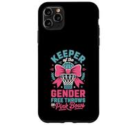Carcasa para iPhone 11 Pro MAX Keeper of The Gender Reveal Free Throws or Pink Bows Party