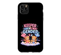 Carcasa para iPhone 11 Pro MAX Keeper of The Gender Reveal - Globos de Oso bebé Rosa o Azul