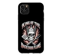 Carcasa para iPhone 11 Pro MAX King of The Backyard Flame se enorgullece de Asar a la Parrilla a la Parrilla con Humor