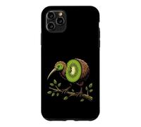 Carcasa para iPhone 11 Pro MAX Kiwi Pájaro Rama Fruta Naturaleza Selva