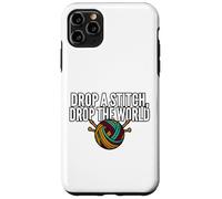 Carcasa para iPhone 11 Pro MAX Knitter Humor Drop A Stitch Drop The World