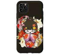 Carcasa para iPhone 11 Pro MAX Kokeshi Doll Koi Fish Japonés Estética Amante