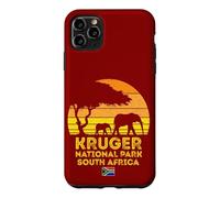 Carcasa para iPhone 11 Pro MAX Kruger Park Sudáfrica Safari Sunset Jirafa Elefante