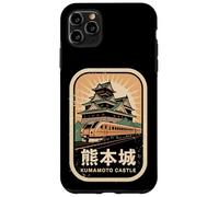 Carcasa para iPhone 11 Pro MAX Kumamoto Castillo Japón Retro Tren Vintage Japonés Kanji