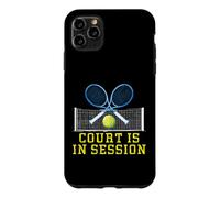 Carcasa para iPhone 11 Pro MAX La cancha está en sesión Equipo Universitario de Jugadores repetidos de Tenis