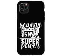 Carcasa para iPhone 11 Pro MAX La Costura es mi Superpoder Costura Máquina de Coser