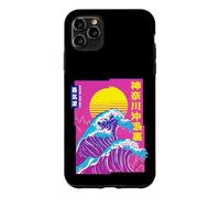 Carcasa para iPhone 11 Pro MAX La Gran Ola, Vaporwave Anime Estética Glitch Japonés