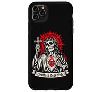 Carcasa para iPhone 11 Pro MAX La Muerte es derrotada Oscuro Cristiano Gótico Esqueleto Fe G