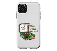 Carcasa para iPhone 11 Pro MAX La música es Amor en Busca de una Palabra Tocadiscos Vintage
