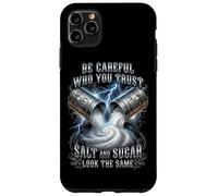 Carcasa para iPhone 11 Pro MAX La Sal y el azúcar se Ven Iguales Problemas de Confianza Gráfico de Calavera