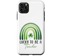 Carcasa para iPhone 11 Pro MAX La Suerte de ser Maestra: Día de San Patricio, Shamrock Rainbow
