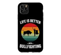 Carcasa para iPhone 11 Pro MAX La Vida es Mejor con la Corrida de toros Vintage española