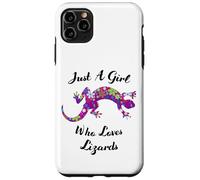 Carcasa para iPhone 11 Pro MAX Lagartija Just A Girl Who Loves Lizards Outfit Lizard Lover