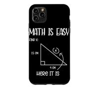 Carcasa para iPhone 11 Pro MAX Las matemáticas Son fáciles Encontrar geometría X Divertido Profesor Matemático