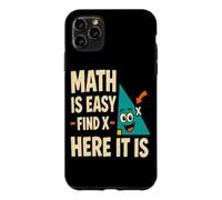 Carcasa para iPhone 11 Pro MAX Las matemáticas Son fáciles Encontrar X Divertido Profesor de matemáticas geometría
