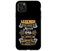 Carcasa para iPhone 11 Pro MAX Legend February 1946 Vintage 80th Birthday Tees Made in 1946