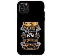 Carcasa para iPhone 11 Pro MAX Legend February 1976 Vintage 50th Birthday Tees Made in 1976