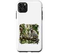 Carcasa para iPhone 11 Pro MAX Lémur Vida Silvestre Animal Selva Bosque Árbol Rama Tropical