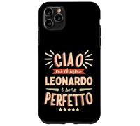 Carcasa para iPhone 11 Pro MAX Leonardo Idea Regalo Personalizzata Nome Divertente