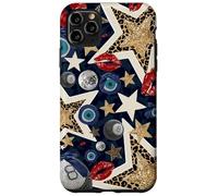 Carcasa para iPhone 11 Pro MAX Leopard Star Evil Eye Ball 8 Kiss Lipstick Y2K Protection