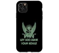 Carcasa para iPhone 11 Pro MAX Let God Guide Your Soul Ángel Alas Fe Espiritual