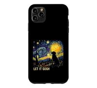 Carcasa para iPhone 11 Pro MAX Let It Gogh Starry Night Painting Parody Art Dog