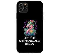 Carcasa para iPhone 11 Pro MAX Let The Shenanigans Begin St Patricks Flamingo Mardi Gras
