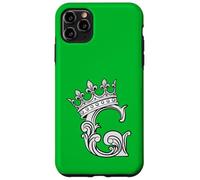 Carcasa para iPhone 11 Pro MAX Letra G Inicial + Corona Verde Kelly