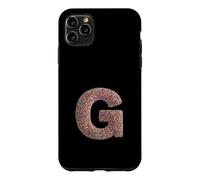 Carcasa para iPhone 11 Pro MAX Letter G Candy Rainbow Sprinkles Monogram Men, Women, Kids