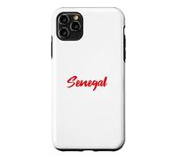 Carcasa para iPhone 11 Pro MAX Letters Word Senegal en Cute Red Fuente