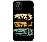Carcasa para iPhone 11 Pro MAX Levanto mis Ojos a Las montañas Salmo 121 Christian