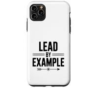 Carcasa para iPhone 11 Pro MAX Liderar con el Ejemplo Cita Motivacional para líderes