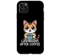 Carcasa para iPhone 11 Pro MAX Life Begins After Coffee