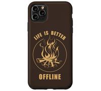 Carcasa para iPhone 11 Pro MAX Life is Better Offline - Camping & Star Gazing Nature Quote