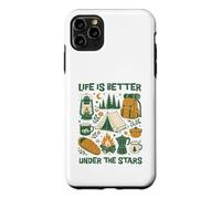 Carcasa para iPhone 11 Pro MAX Life Is Better Under The Stars Vintage Camping Outdoor Art