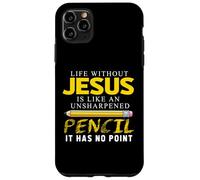 Carcasa para iPhone 11 Pro MAX Life Without Jesus Funny Christian Religious Faith